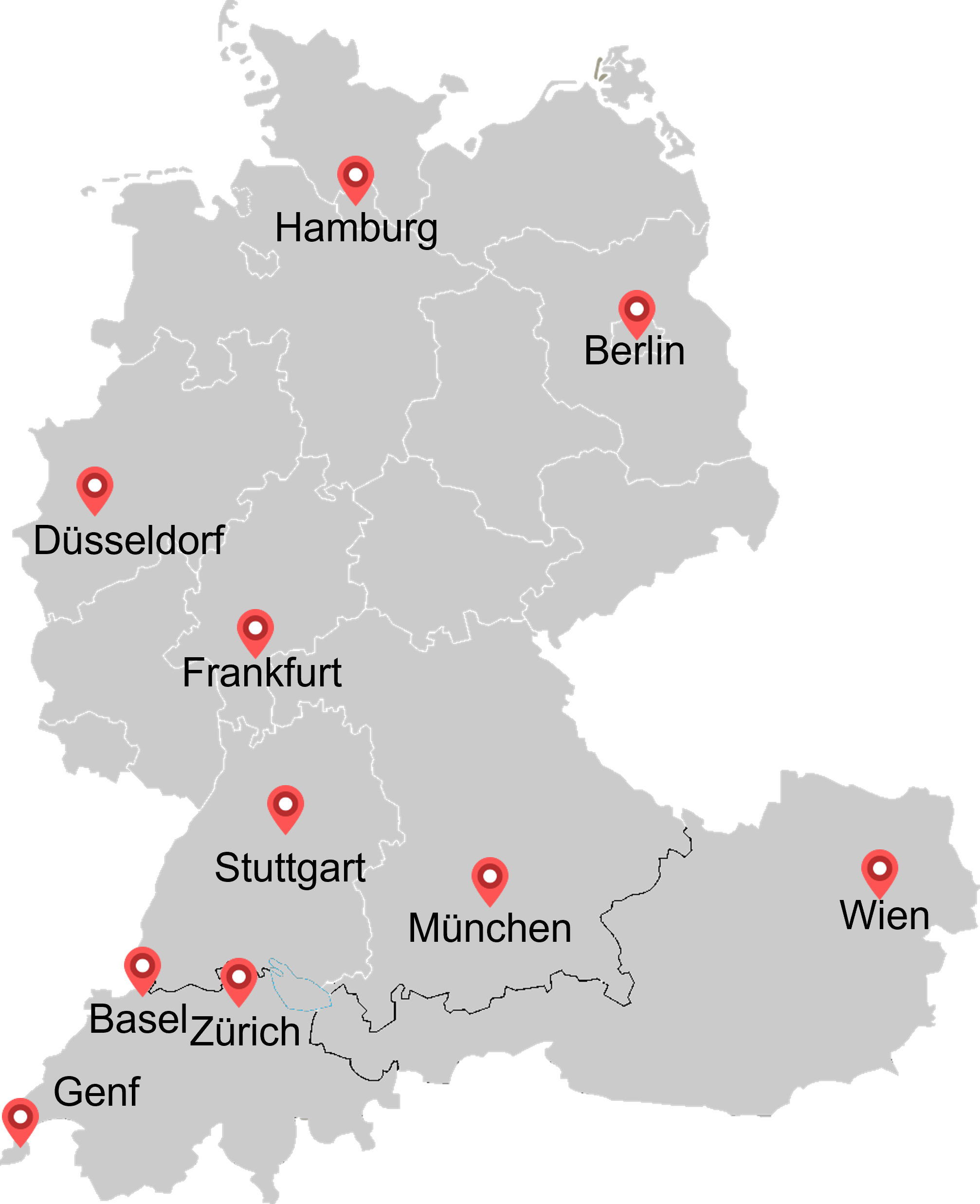 Locations of EY-Parthenon in Germany and other countries